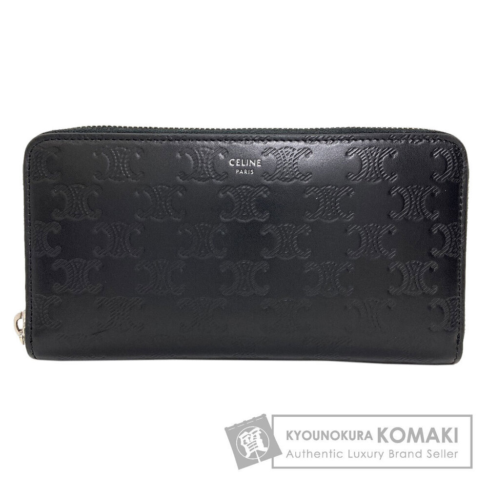 Celine Triomphe Long Wallet coin purse Leather